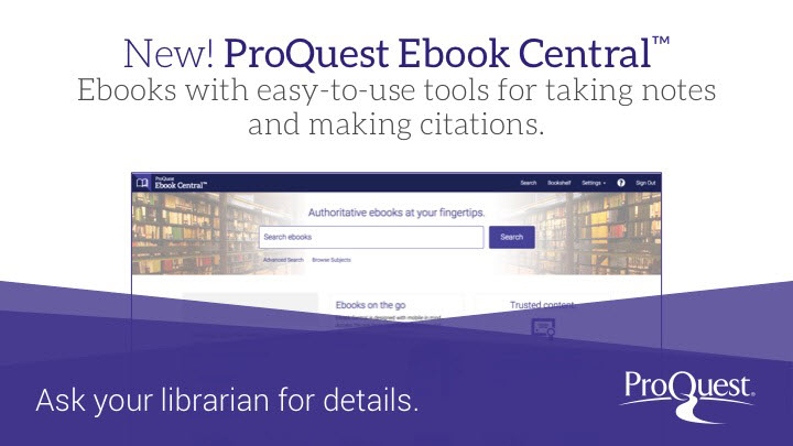 Ebook Central Landing Page
